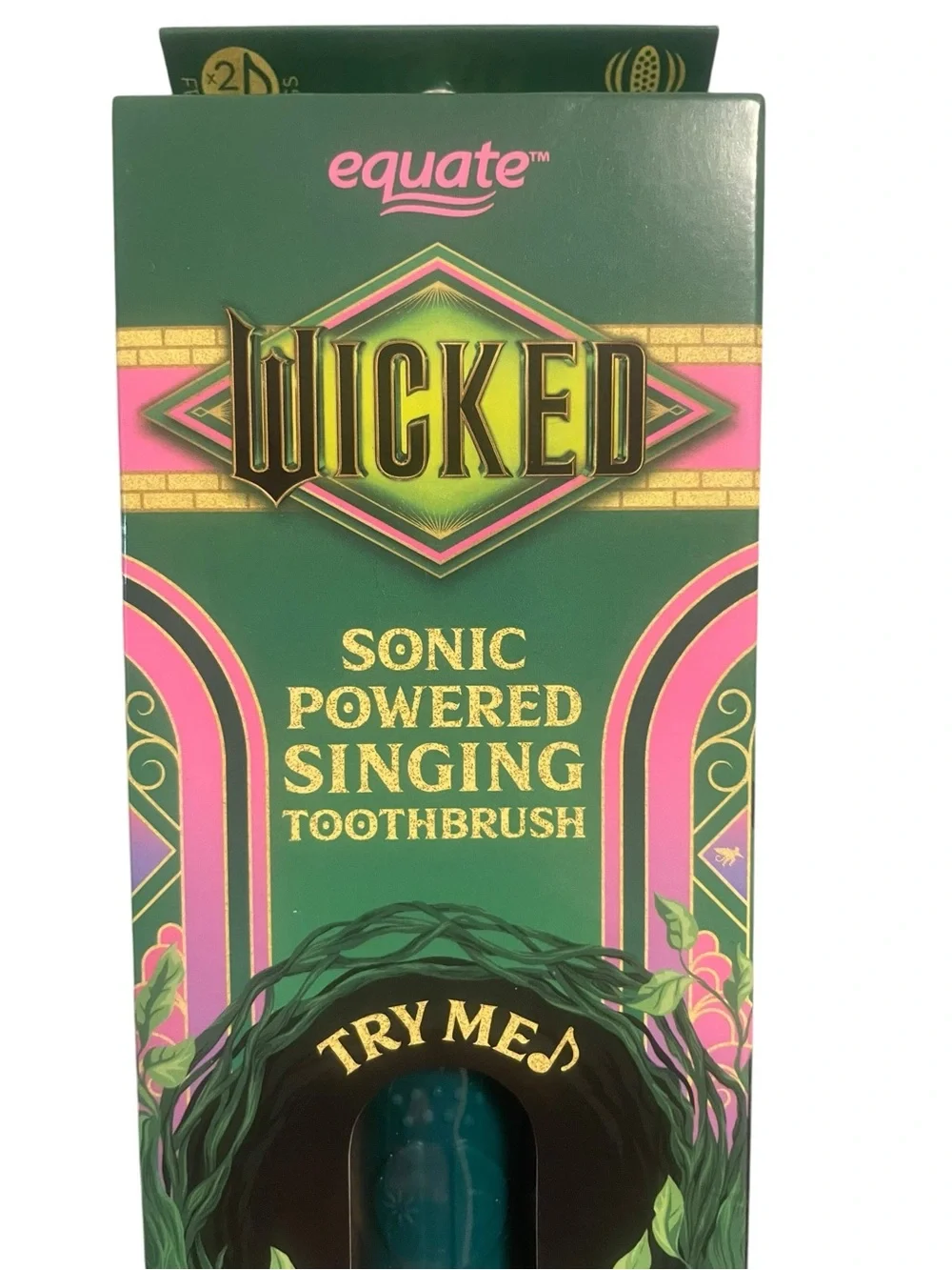 Wicked Sonic Powered Singing Toothbrush - Teal Accents - New